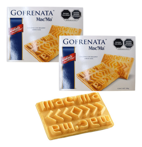 Gofrenata Rellena Nata 11 Caja 320g C/u Wafer Galleta Mac Ma