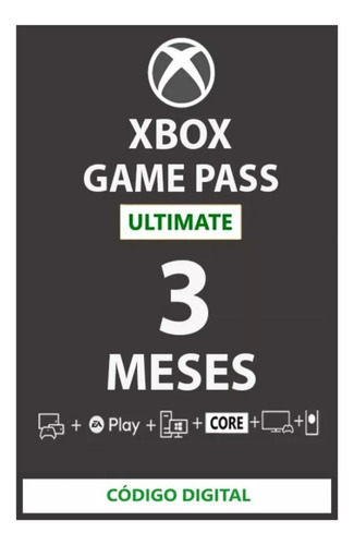 Xbox Game Pass Ultimate 3 meses