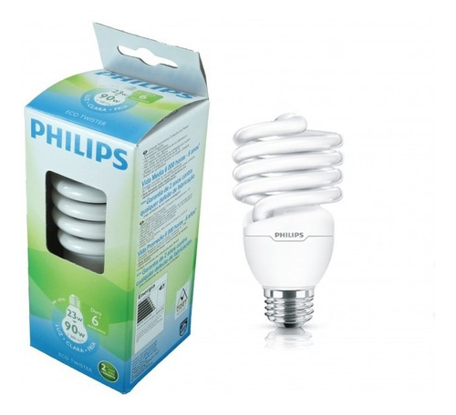 Bombillo Tubo Fluorescente Espiral 23w 120v 6500k Phillips