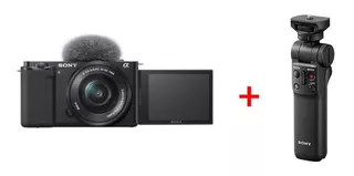 Camara Digital Sony Aps-c Zv-e10 + Tripode Bluetooth