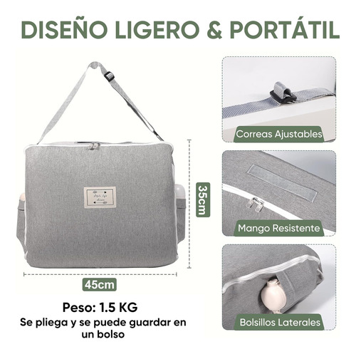 Weagp Cuna De Bebé Portátil Plegable Cuna Nidos Para Bebé