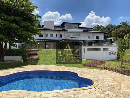 Excelente Casa À Venda No Granja Viana 2, Cotia. 5 Suítes, 9 Vagas, Lindo Jardim E Lazer Completo! - Ca2666