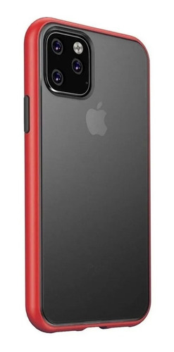 Carcasa Para iPhone 11 Pro Bumper Trasera Fume + Mica Vidrio