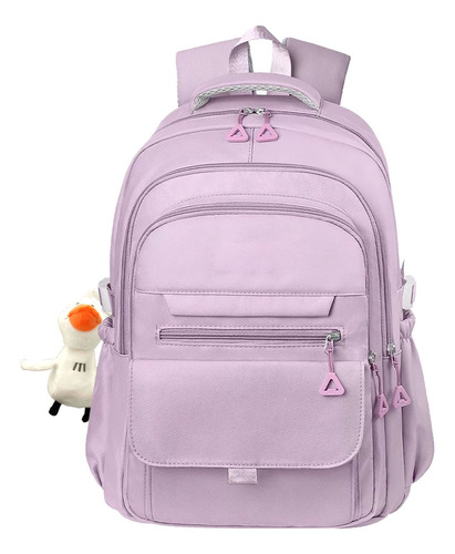 Mochilas Escolares Mochila De Viaje Backpack Bolsa Para Laptop Antirrobo Color Puro 3 Capas 40l Colgante Con Pato