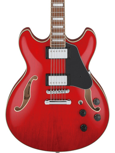 Ibanez As7312-tcd Guitarra Eléctrica 12 Cuerdas Cherry Red Orientación De La Mano Diestro