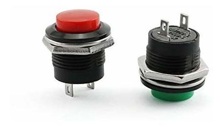 Interruptor Boton Redondo Pin Plastico Color in