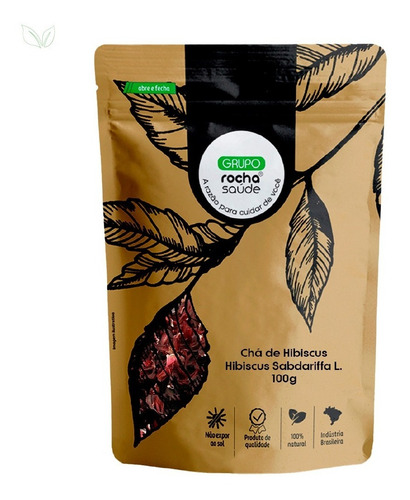 Chá De Hibiscus Hibiscus Sabdariffa L 100% Natural 100g