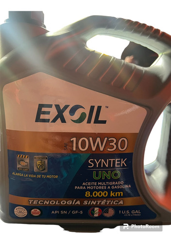 Aceite Exoil Sintetico Formula Sintek 10w30 Americano