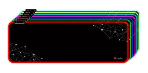 Imagen 1 de 2 de Mouse Pad Gaming Xl Retroiluminado Led Rgb Meetion Pd 121