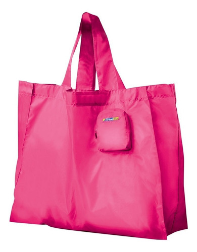 Bolsa De Compras Plegable 32 Litros Travelblue Tb053 Color Rosa Chicle