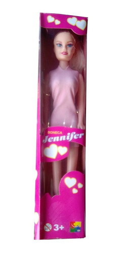 Linda Boneca Jennifer Amiga Querida C/ Vestido Sapato 27cm