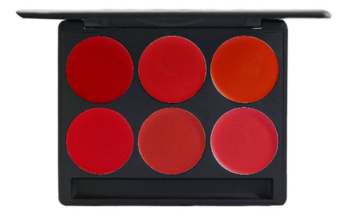 2 X 6 Cores Paleta De Batom Brilho Labial Placa De Maquiagem