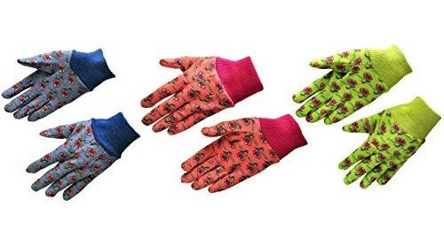 G & F 1823-3 Guantes Justforkids Suave Punto De Jardín Niños