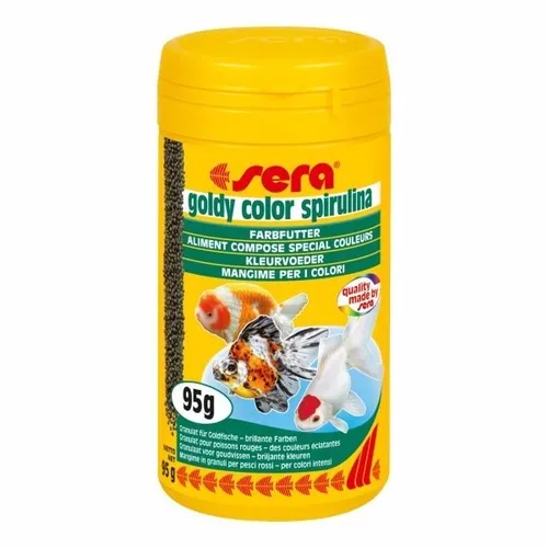 Sera Goldy Color Spirulina 95g Alimento Pez Agua Fria