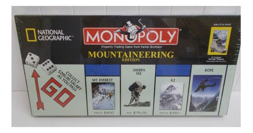 Monopoly Natgeo Edición Especial De Montañismo De Colección 