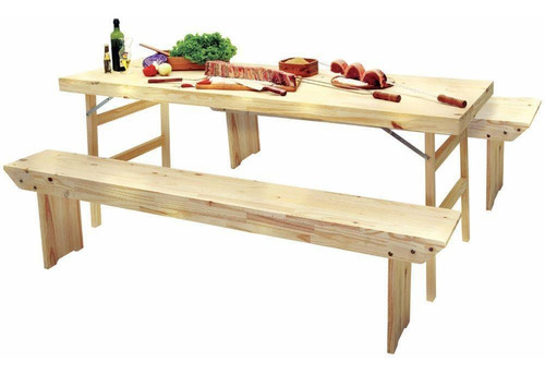 Conjunto Tramontina Naturalle 91750/100 1 Mesa E 2 Bancos
