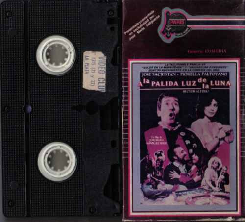 A La Palida Luz De La Luna Jose Sacristan Vhs (cassette)