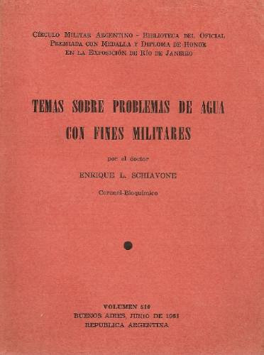 Temas Sobre Problemas De Agua Con Fines Militares