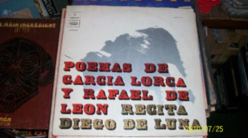 Diego De Luna Poemas De Garcia Lorca Y Rafael De Leon Vinilo