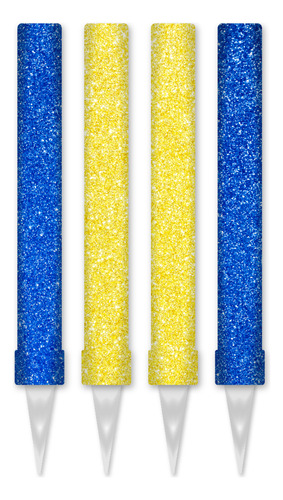 Pack 4 Bengalas Rosario Central Gibre Azul Amarilla Tortas