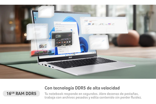 Notebook Acer 15'6 Intel Core I7 / 16 Gb Ram /512 Ssd Gris