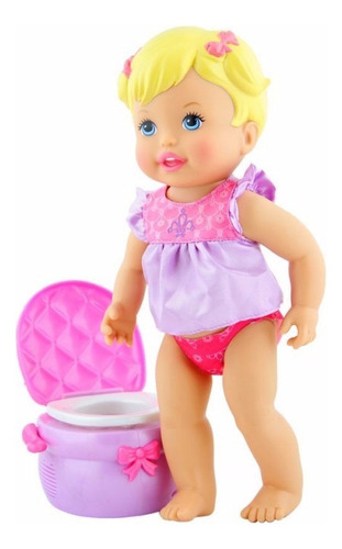 Muñeca Aprendiendo A Ir Al Baño Little Mommy Inodoro Sonidos