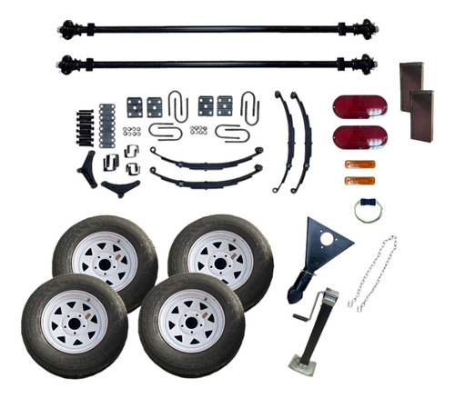 Kit Completo Para Remolque Dos Ejes 3500 Kg 