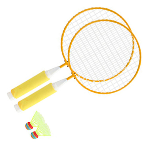 Set De Raqueta De Bádminton Para Niños, Malla Grande, Suave