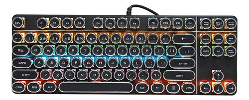 Teclado Mecânico Punk 917 Vintage Redondo Cap Para Pubg