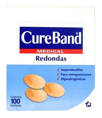 Curas Redondas Cureband Medical Caja Por 100 Unidades!