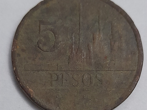 Moneda Colombia 5 Pesos 1980 Policarpa Guaca +obsequio