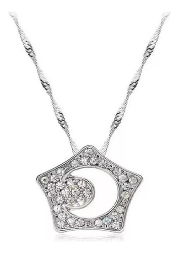 Collar Dorama Coreano Boys Over Flowers Dije Estrella Y Luna Plateado