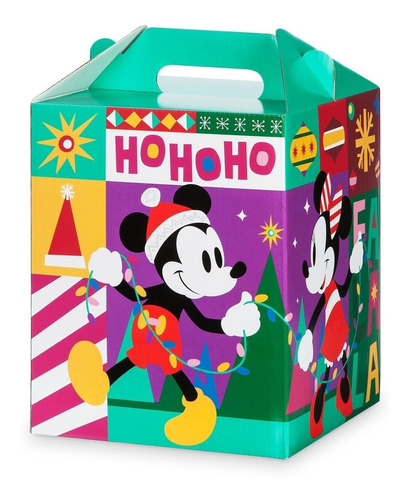 Caja Santa Mickey Mouse Amigos Navidad Disney Store 32x20x20