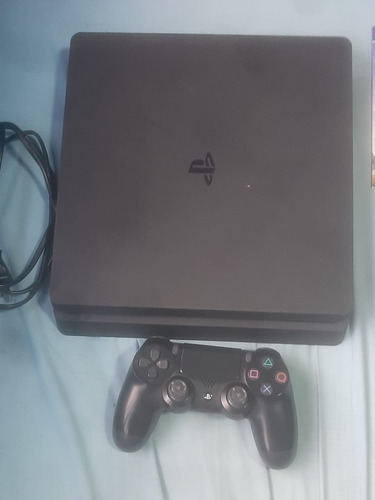 Play 4 Slim De 1tb Con Un Control + 5 Juegos