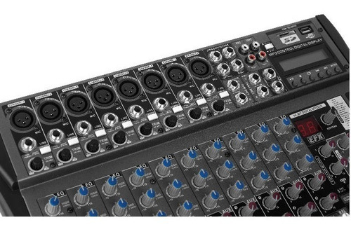 Imagen 5 de 8 de Consola Mixer Moon Mc 12 Usb Fx Bluetooth Interfaz Graba Cjf