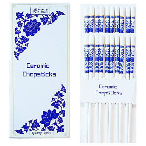Buy It For Life Chopsticks Blue Peony Design