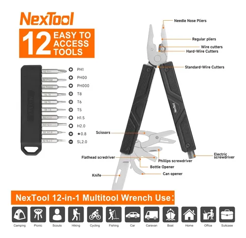 Nextool Gemini, Multi Tool, Faca Multitool Com Lâmina Eléctr