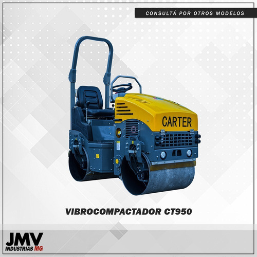 Rodillo Compactador Jmv Ct950 Doble Tambor Liso!