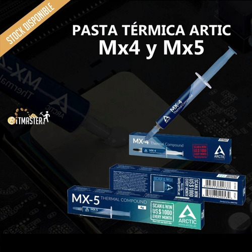 Pasta Termica Arctic Mx-4 45grms Y Mx-5 50grms