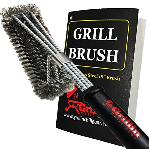 Grill & Chill Bbq Cleaner Brush - Mejor Calidad Alambres De 