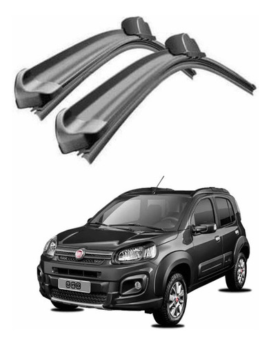 Plumas Escobillas Brx Bananas Fiat Uno Way 2015 Al 2020