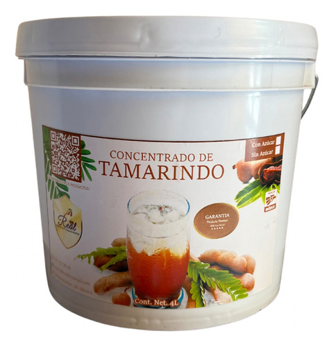 Concentrado De Tamarindo Sin AzĂșcar.fruta 100% Natural. 4l