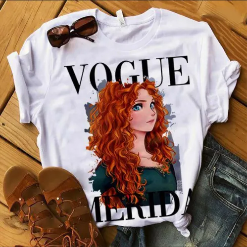 Lote 12 Blusas Dama Algod n suave Princesas Disney Mayoreo