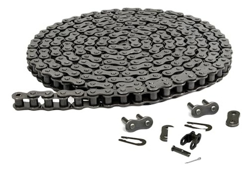 #35 Roller Chain 5 Feet (159 Links) + 2 Master And 1 Of...