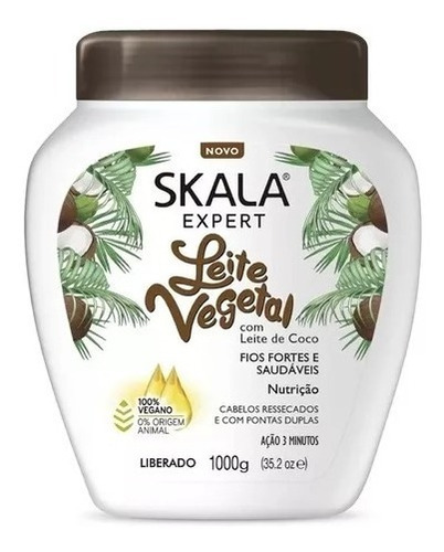 Mascara Leite Vegetal Hidratante Skala Vegana X1000g