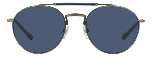 Vogue Eyewear Mens Vo4240s Gafas De Sol Redondas, Azul 54 Mm