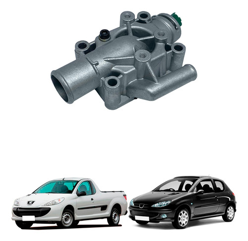 Carcaça Válvula Termostática Peugeot 206 207 307 Hoggar Part