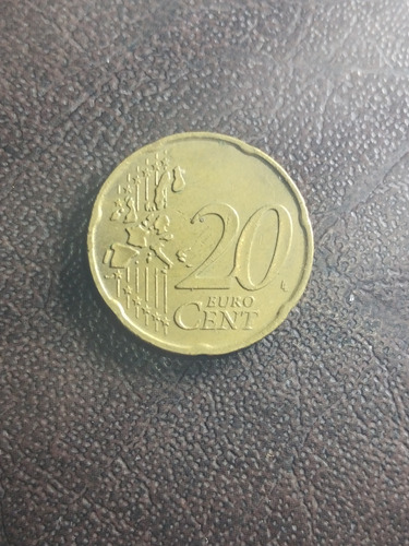 Moneda 20 Euro Cent 2002 Italia