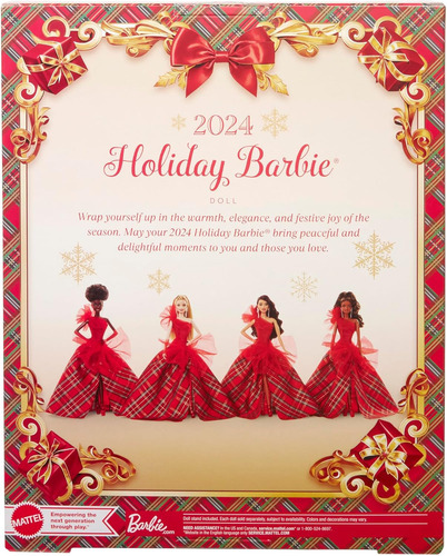 Mattel Barbie Holiday 2024 Rubia Meñeca De Coleccion