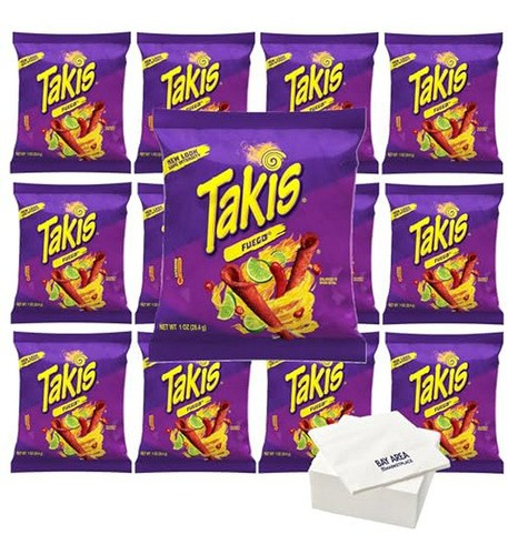 Takis Rolled Tortilla Chips, Bolsas De 1oz (12 Pack) (fuego)